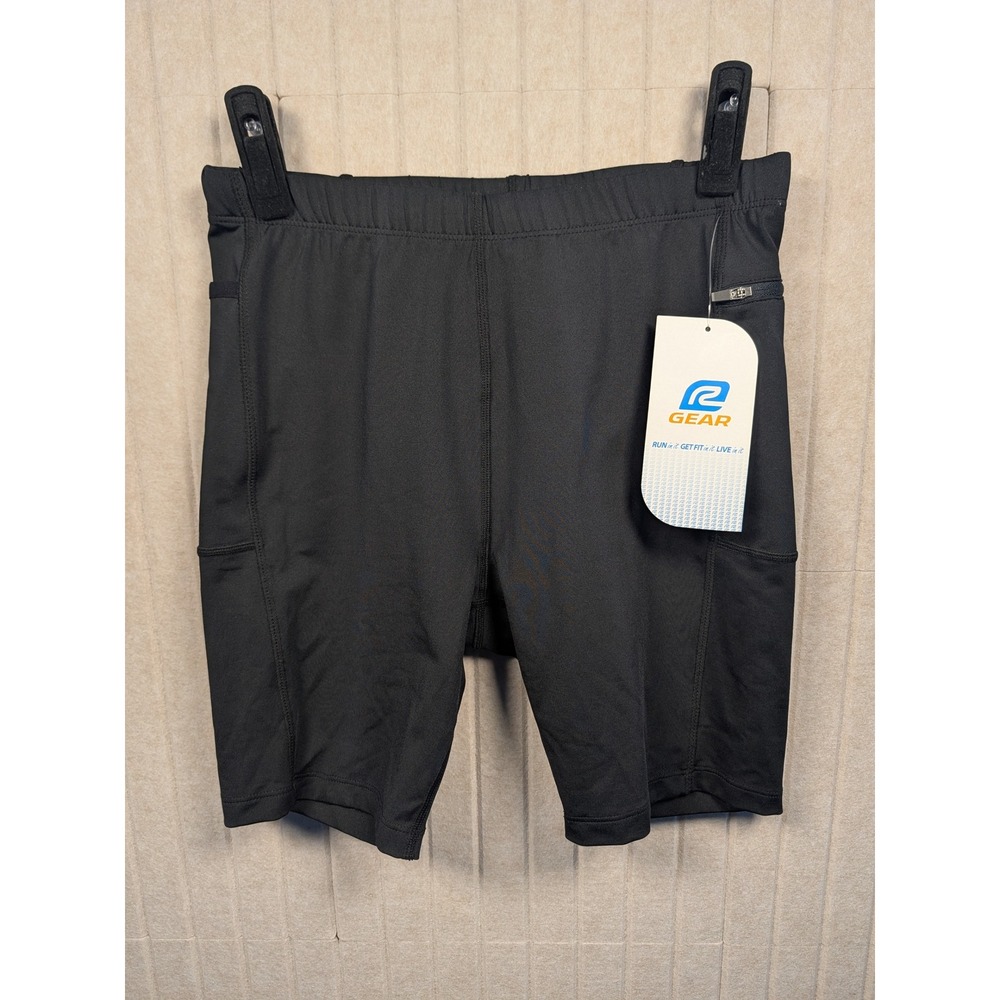 Road Runner Sports Compression Shorts Mens M Black 7in Inseam Pockets New